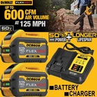 2Pack 12.0Ah For DeWalt FLEXVOLT 20V/60V MAX Lithium DCB609 Battery + Charger