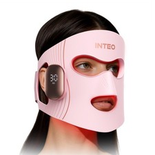 Red Light Therapy Face Mask 4 Modes 850NM LED Infrared Timer Portable INTEO