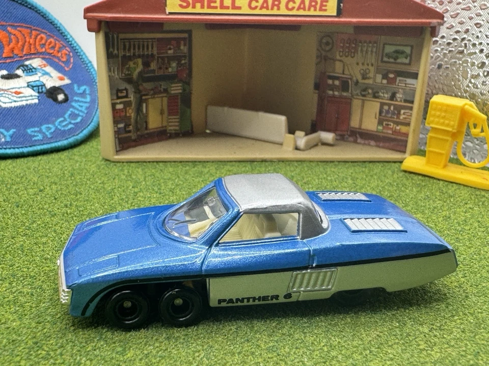 Tomica Panther 1979 6 azul plata F14 muy buen estado Japón vintage Tomy coche de bolsillo de juguete Foto 4 de 4