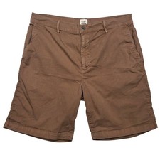 Flint and Tinder Shorts Mens 38 Fits 36" Brown Cotton Stretch Twill Made in USA