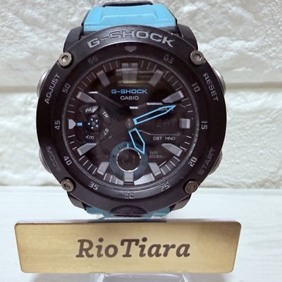 Casio G-Shock GA-2000-1A2JF JDM Carbon Core Hellblau Herren Analog Uhr 5590