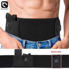 Concealed Belly Band Holster Tactical Hidden Carry Pistol Hand Gun Waist Belt