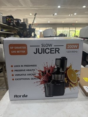 Aorda 200W Masticating Slow Cold Press Juicer for Fruit & Vegetable, Quiet