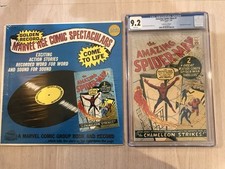 AMAZING SPIDER-MAN 1 GOLDEN RECORD NEVER TOUCHED & COMIC CGC 9.2 WHITE PGS MMMS!