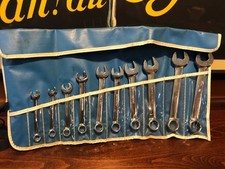 Armstrong Usa 10pc Short Metric 8mm-19mm Combination Chrome Wrench Set 12 Point