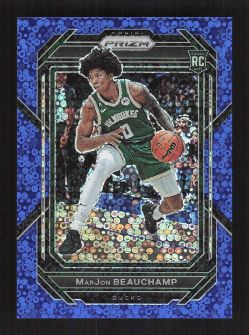 MarJon Beauchamp 2022-23 Panini Prizm Prizms Blue Disco /150 #268