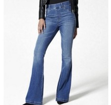 Spanx Flare Jeans in Midnight Shade Womens Size Medium High Rise Pull On