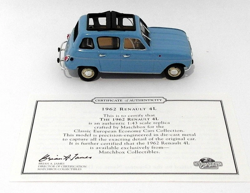 Matchbox 1/43 Scale Metal Model VEM07-M - 1962 Renault 4L - Blue - Image 2 of 4
