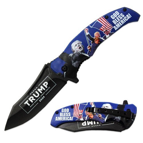 4.5" Trump Make America Great Again Assist-Open Folding Knife 2024