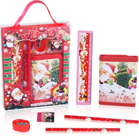 Weihnachten Schreibwaren Set, Schreibwaren Geschenkset, Radiergummi, Anspitzer,