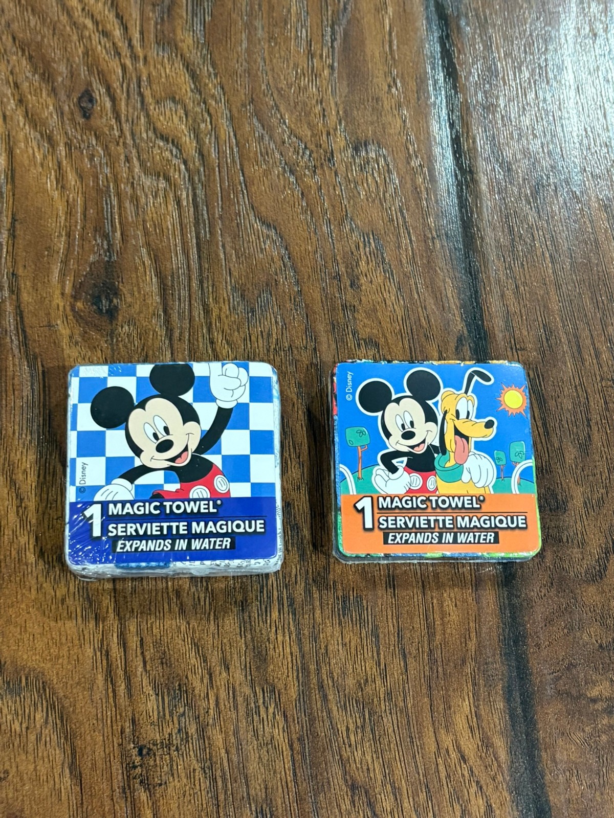 Set of 2 Disney Mickey Mouse Magic Towels/washclothes