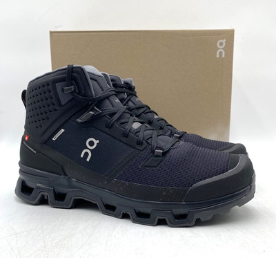On CLOUDROCK 2 WATERPROOF Men's NEW Hiking Shoes Black/Eclipse Multiple Sizes