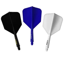 CUESOUL ROST 77 Integrated Shaft Flight Big Wing Shape - Short- White Black Blue
