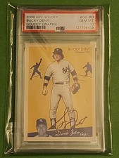 2008 Upper Deck Goudey - Graphs Bucky Dent #GG-BD PSA 10