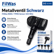 4x Filwas Tpms Tpms Sensor 433mhz Black Fits Jeep Patriot Pk 4x Filwas Tpms Tpms Sensor 433mhz Black Fits Jeep Patriot Pk