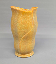 Vintage SylvaC Pottery Vase Model 748 Speckled Caramel Orange Mottled Glaze 26cm