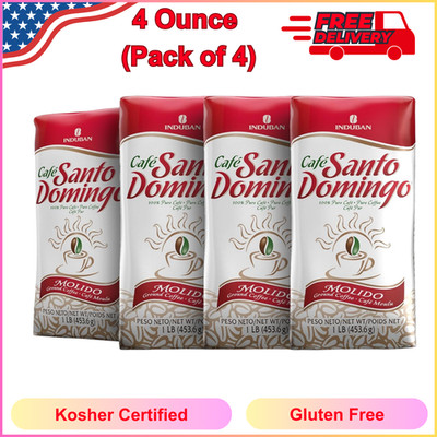 Café Santo Domingo, 16 oz Bag, Ground Coffee, Medium Roast - Kosher, Gluten Free