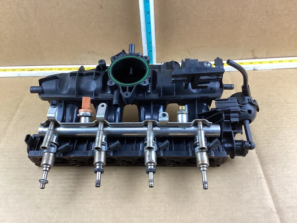 2010-2015 Audi A5 Quattro 2.0L Air Intake Manifold w/ Fuel Injector Rail OEM - Image 4 of 4