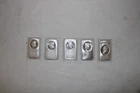 LOT OF 5 MADISON MINT 1 OUNCE PRESIDENTIAL & BEN FRANKLIN .999  FINE SILVER BARS