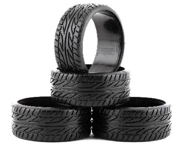 Killerbody 1/10 ABS Treaded Drift Tire Set (4)