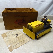 Vintage Saunders Tool  Die Marvelous Mike Electromatic Tractor Dozer  Box