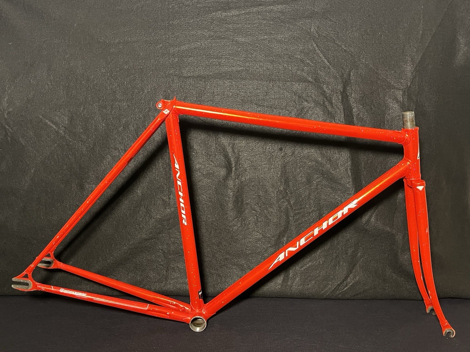Bridgestone Anchor 53cm NJS Track Bicycle Frameset Red Fixed Gear Fixie FGFS