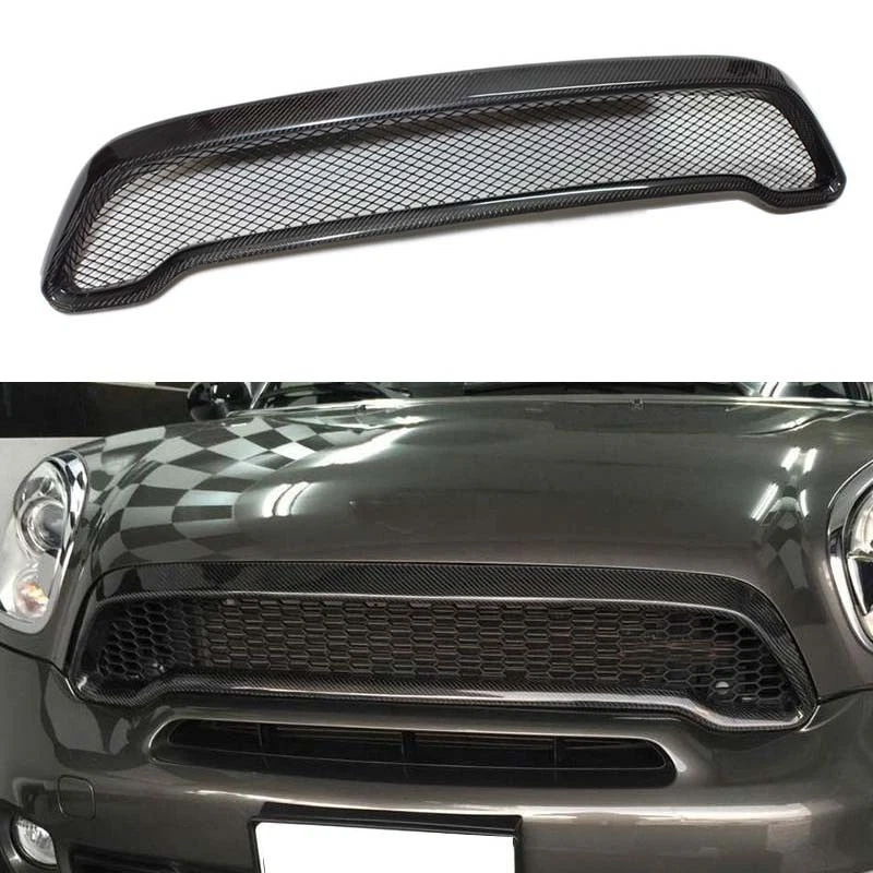 Carbon Fiber Front Bumper Grille Grill for MINI Cooper Countryman R60 2010-2016