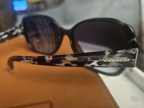 Authentic Coach HC8166 L154 Oversized Sunglasses Black/Tortoise w/ Case - Picture 4 of 7