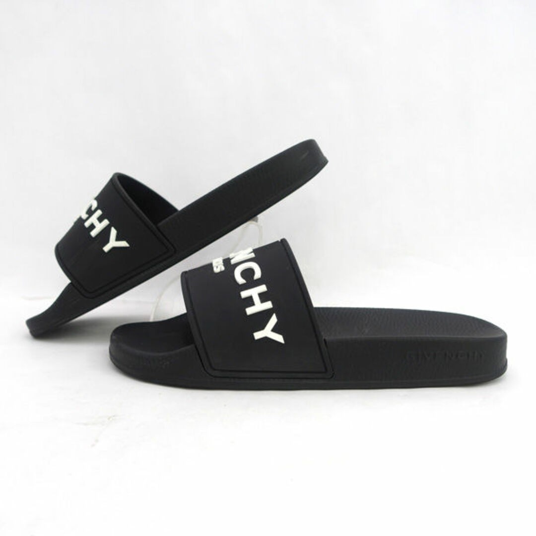 GIVENCHY Logo Sandals Pool Shower Black 35 Women Girls LADY Women's Used GEIS-0 thumbnail 2