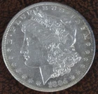 1884-S Morgan Silver Dollar AU US Mint $1 Coin San Francisco Mint