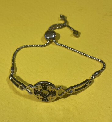 LINKS OF LONDON Timeless Sterling Silver Black Sapphire Bracelet