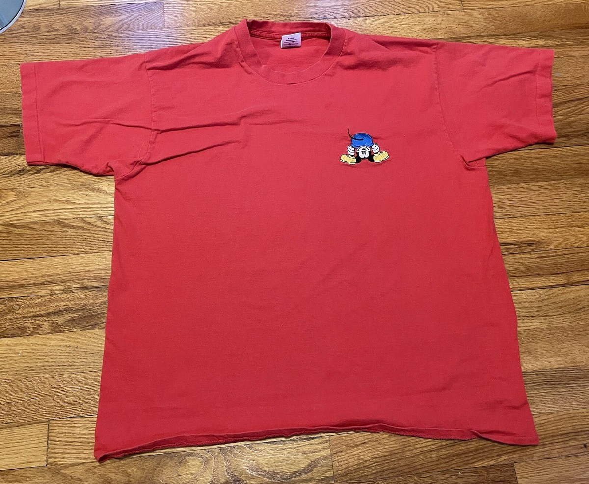 90s Mickey Mouse T-shirt Rare Vintage Bending Over Funny Disney 