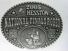 National Finals Rodeo Hesston 2005 NFR Youth Small Cowboy Buckle New AGCO PCRA