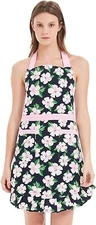 (2 Pack) Lovely Apron with Adjustable Neck Strap, 2 Pockets and 41.5” Long Ties