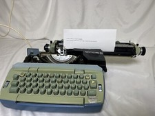 Smith Corona Coronet Super 12 Portable Blue Electric Typewriter wCase & Manual thumbnail