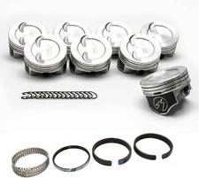 Speed Pro Hypereutectic Dish Pistonscast Rings Chevy Sb 383 Use W5.7 Rod Std