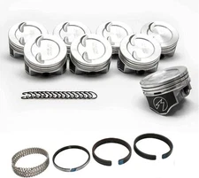 SPEED PRO Hypereutectic DISH Pistons+CAST Rings Chevy SB 383 use w/5.7 rod .040