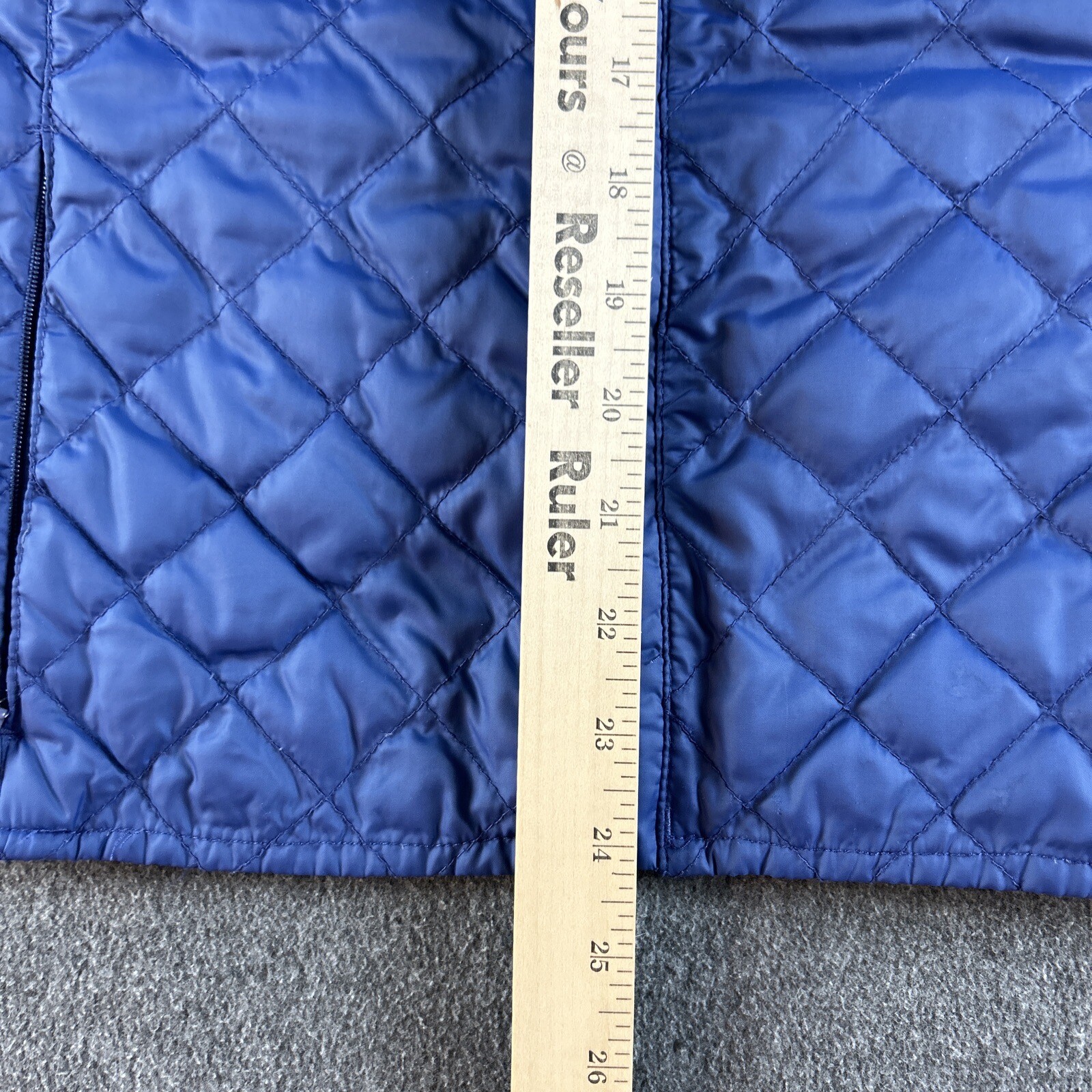 Eddie Bauer Quilted Goose Down Jacket Womens Large Blue Ladies SKU3948