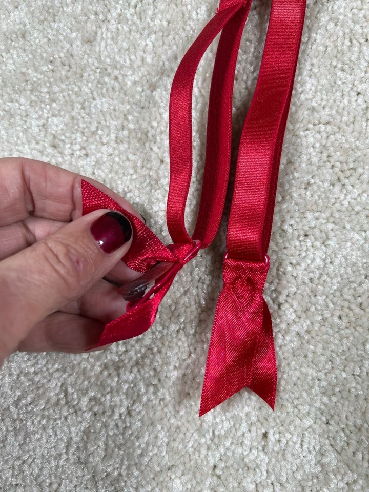 Vintage Fredericks Of Hollywood Red Lace Garter Belt Size Xl - Image 2 of 4