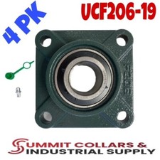 1-3/16" Bore UCF206-19 Four Bolt Flange Bearing Set Screws F4B-SC-103