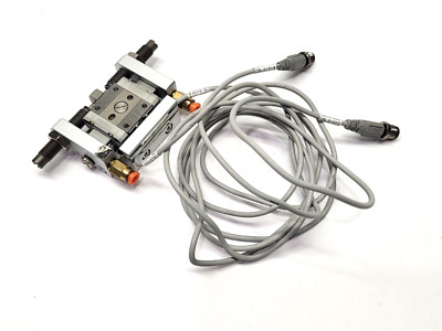 SMC MXP10-10B Air Slide Linear Guide w/ x2 D-M9P Auto Magnetic Switch