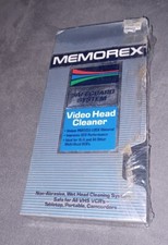 Memorex VHS VCR Video Head Cleaner Non-Abrasive Wet Head Cleaning System
