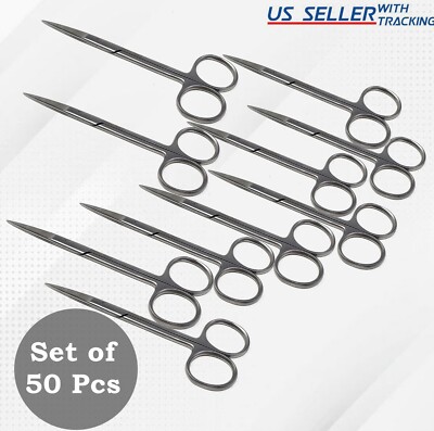 50 IRIS SCISSORS 4.5'' STRAIGHT SURGICAL INSTRUMENTS