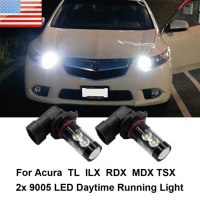 For Acura Tl Ilx Rdx 2009 2010 2011 Drl Daytime Running Light 9005 Cree Led Bulb Ebay