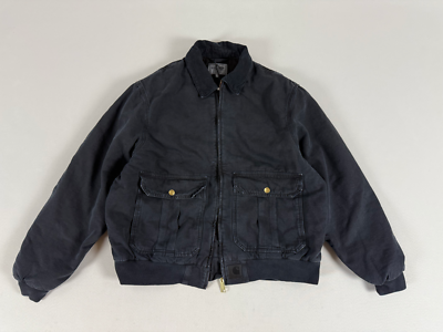 CARHARTT WIP STANTON JACKET BALCK STONE WASHED L NWT SOLD OUT | eBay