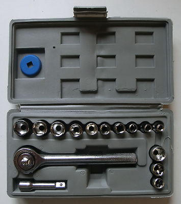 Steckschlüsselsatz Ratschensatz - 5 x 17 teilig und 4 x 40 teilig - ALLE 9 Sets