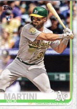 2019 Topps #618 Nick Martini RC Oakland Athletics
