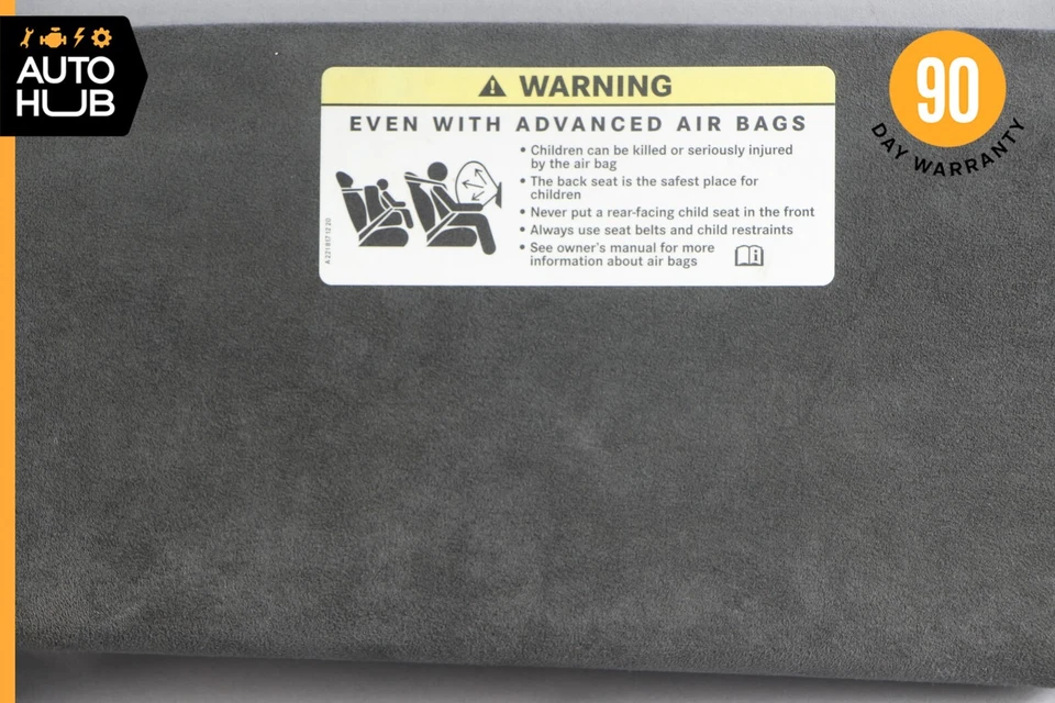 Parasol lateral izquierdo Mercedes W216 CL63 S63 AMG parasol negro gamuza 44 k Foto 4 de 4