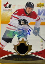 JOHN QUENNEVILLE  #121...2016 TEAM CANADA...  ROOKIE AUTO/ PATCH  …138/199