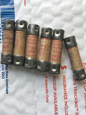 GOULD SHAWMUT TRM7, TRI-ONIC FUSE,  LOT OF 6 New Old Stock